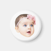 Personalized Cute Baby Face Photo Magnet (Vorne)