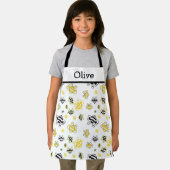 Personalized Cute Bees Pattern Apron – Honey Bee Schürze (Insitu)