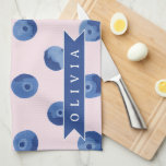Personalized Cute Blueberry Watercolor Gift Name Geschirrtuch<br><div class="desc">With our Customized Blueberry Watercolor Collection, you can add a cheerful splash of color and individuality to daily life! These personalized pieces are meant to make anyone smile, whether you're shopping for yourself or looking for that ideal present. Every piece in the collection has a bright, hand-painted blueberry design in...</div>