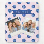 Personalized Cute Blueberry Watercolor Gift Name Mousepad<br><div class="desc">With our Customized Blueberry Watercolor Collection, you can add a cheerful splash of color and individuality to daily life! These personalized pieces are meant to make anyone smile, whether you're shopping for yourself or looking for that ideal present. Every piece in the collection has a bright, hand-painted blueberry design in...</div>