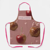 Personalized Cute Caramel Apple Pattern Apron Schürze (Vorderseite)