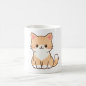 Personalized Cute Cat Gift – Custom Pet Name Minim Kaffeetasse (Mittel)