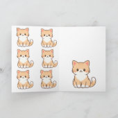 Personalized Cute Cat Gift – Custom Pet Name Minim Karte (Innenseite)