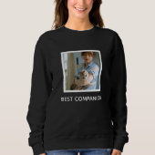 Personalized Cute Cat Mom Photo Quote Custom Pet  Sweatshirt (Vorderseite)