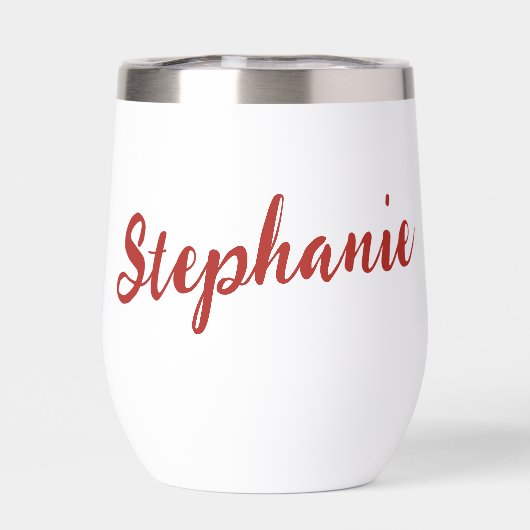 Personalized Cute Christmas Cat with Santa Hat (Rückseite)