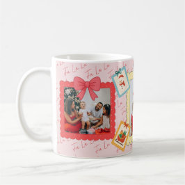 Personalized Cute Christmas Photo Collage Kaffeetasse