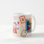 Personalized Cute Christmas Photo Collage Kaffeetasse (VorderseiteRechts)