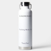 Personalized Cute Classic Teaching Mode Quote Name Trinkflasche (Vorderseite)