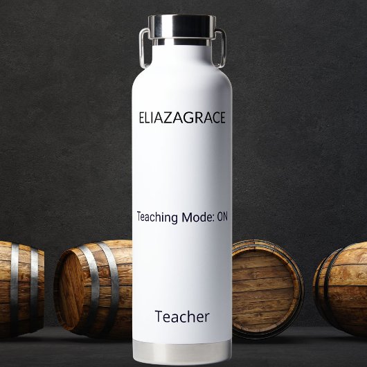 Personalized Cute Classic Teaching Mode Quote Name Trinkflasche