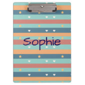 Personalized Cute clipboard with Name Klemmbrett (Vorderseite)