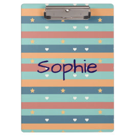 Personalized Cute clipboard with Name Klemmbrett