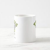 Personalized Cute Coquette Girls Tennis  Kaffeetasse (Mittel)