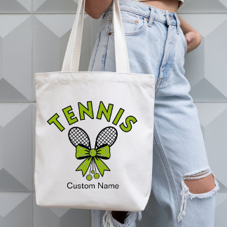 Personalized Cute Coquette Girls Tennis Tragetasche