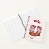 Personalized Cute CowGirl Notebook Notizblock (Innenseite)