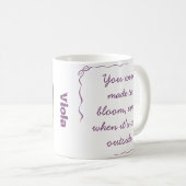 Personalized Cute Crocus Spring Illustration Mug Kaffeetasse (VorderseiteRechts)