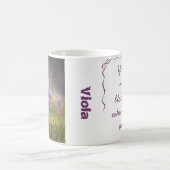 Personalized Cute Crocus Spring Illustration Mug Kaffeetasse (Mittel)