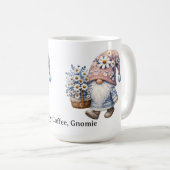 Personalized Cute Daisy Flower Gnome Women's Kaffeetasse (VorderseiteRechts)
