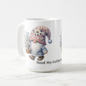 Personalized Cute Daisy Flower Gnome Women's Kaffeetasse (Vorderseite Links)