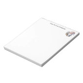 Personalized Cute Daisy Flower Gnome Women's Notizblock (Rotiert)