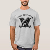 Personalized Cute Dog T-Shirt – Custom Text Pet (Vorderseite)