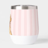 Personalized Cute Dog with Pink Heart (Rückseite)