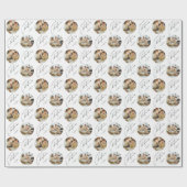 Personalized Cute Elegant Family Photo Christmas Geschenkpapier (Flach)