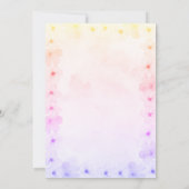 Personalized Cute Elephant Pink Baby Shower Einladung (Rückseite)