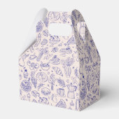 Personalized Cute Hand Drawn Food Geschenkschachtel (Rückseite)