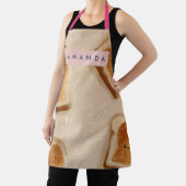 Personalized Cute Kawaii Toast Pattern Schürze (InSitu)
