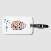 Personalized cute luggage tag gepäckanhänger (Vorderseite (Horizontal))