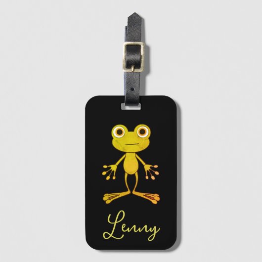 Personalized cute luggage tag gepäckanhänger (Vorderseite Vertikal)