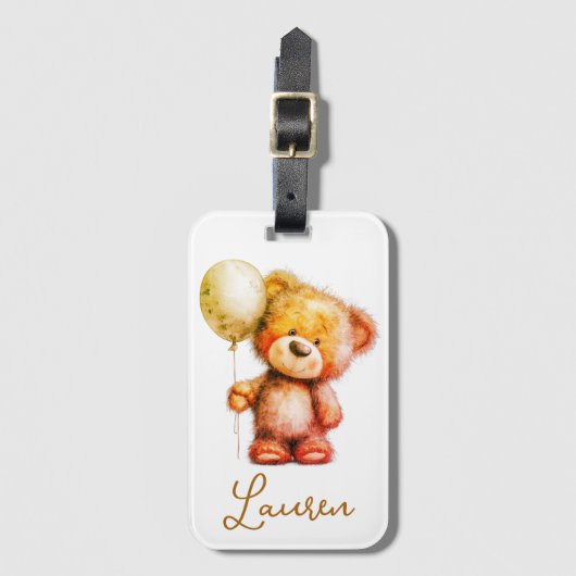 Personalized cute luggage tag gepäckanhänger (Vorderseite Vertikal)