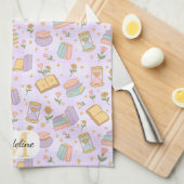 Personalized Cute Magic Monogram Kitchen Towels Geschirrtuch (Viertel Falte)