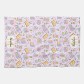 Personalized Cute Magic Monogram Kitchen Towels Geschirrtuch (Horizontal)