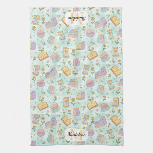 Personalized Cute Magic Monogram Kitchen Towels Geschirrtuch (Vertikal)
