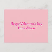 Personalized Cute Milkshake Classroom Valentine Postkarte (Rückseite)