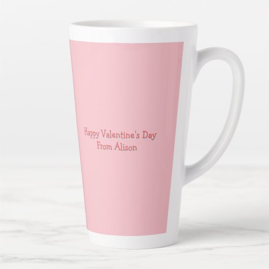 Personalized Cute Milkshake Valentine Milchtasse (Rechts)