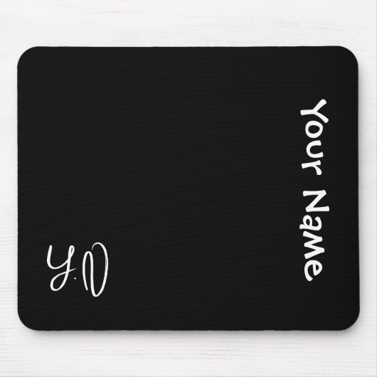 Personalized Cute Mouse Pad – Name & Initials Gift Mousepad (Vorne)