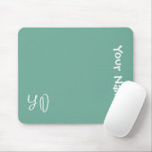 Personalized Cute Mouse Pad – Name & Initials Gift Mousepad (Mit Mouse)
