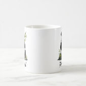 Personalized Cute Panda Bear With Greenery Bamboo Kaffeetasse (Mittel)