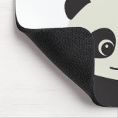 Personalized Cute Panda Illustration Mousepad (Ecke)