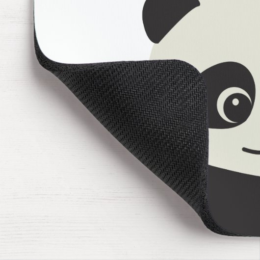 Personalized Cute Panda Illustration Mousepad (Ecke)