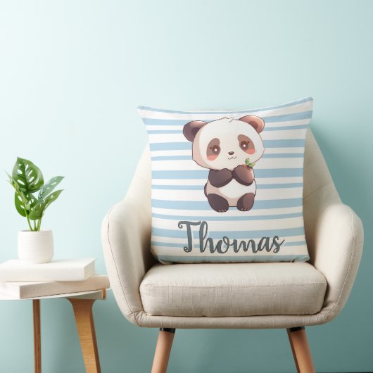 Personalized Cute Panda Throw Pillow Kissen (Stuhl )