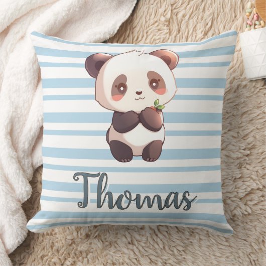 Personalized Cute Panda Throw Pillow Kissen (Decke)