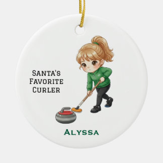 Personalized Cute Personalized Curler Keramik Ornament