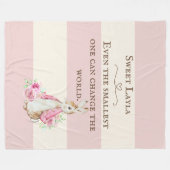 Personalized Cute Peter Rabbit Baby Fleecedecke (Vorderseite (Horizontal))