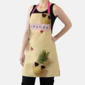 Personalized Cute Pineapple Pattern Apron Schürze (InSitu)
