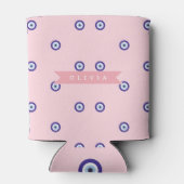 Personalized Cute Pink Evil Eye Custom Gift Dosenkühler (Rückseite)