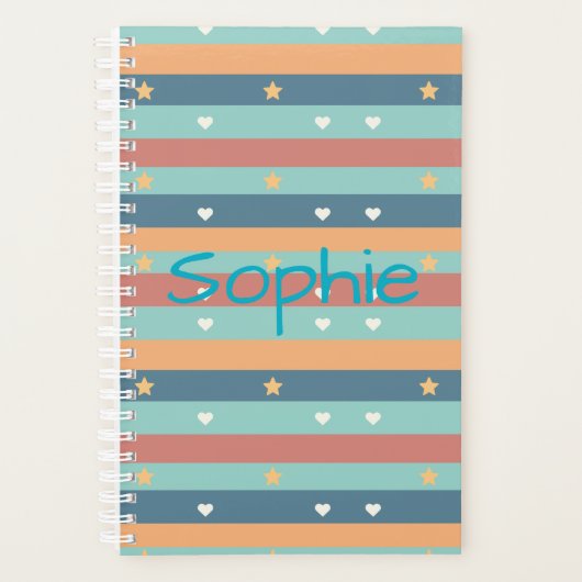 Personalized Cute Planner with Name Planer (Vorderseite)