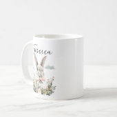 Personalized Cute Rabbit | Adorable Bunny Animal Kaffeetasse (Vorderseite Links)